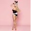 Костюм зайчика JSY Sexy Lingerie чорний: боді + вушка + чокер + манжети - Фото №3