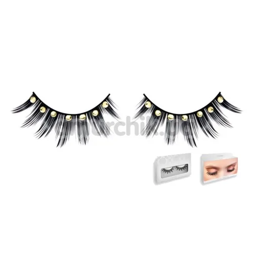 Вії Black-Yellow Rhinestone Eyelashes (модель 572)