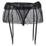 Комплект Star Night Double Lace Mini Skirt Set, черный: трусики-стринги + пояс для чулок - Фото №9