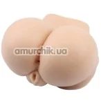 Искусственная вагина и анус с вибрацией ManQ Tori's Plump Ass With Vagina, телесная - Фото №1