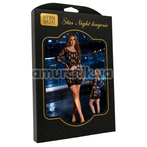 Платье Star Night Soft Waves Mini Dress, черное
