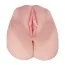 Штучна вагіна і анус з вібрацією Lovetoy Vibrating Cyberskin Pet Pussy DL-68, тілесна - Фото №1