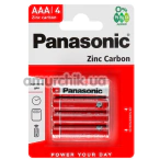 Батарейки Panasonic Zinc Carbon ААA, 4 шт - Фото №1