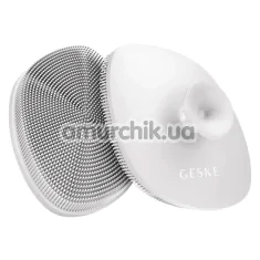 Щітка для обличчя Geske Facial Brush 4 in 1 Suction Mount, біла - Фото №1
