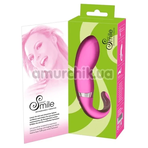Вибратор для точки G Smile Sweet Rechargeable Vibrator, розовый