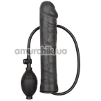 Фаллоимитатор Inflatable Stud 9.5, черный - Фото №1