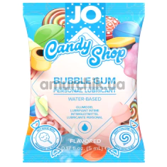 Оральный лубрикант JO H2O Candy Shop Bubble Gum - жвачка, 5 мл - Фото №1