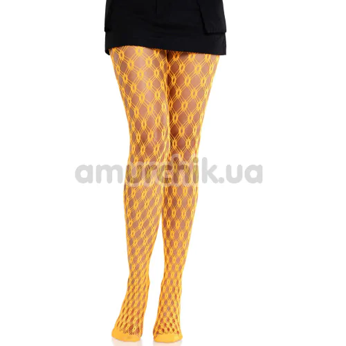 Колготки Leg Avenue Eyelet Net Tights Neon, желтые