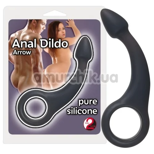 Стимулятор простаты для мужчин Anal Dildo Arrow, черный