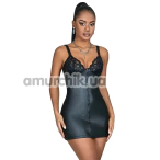 Платье Star Night Leather Lingerie Mini Dress, черное - Фото №1