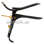 Вагинальный расширитель Fetish Collection Speculum With Air & Liquid Tube, черный - Фото №1