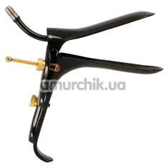 Вагінальний розширювач Fetish Collection Speculum With Air & Liquid Tube, чорний - Фото №1