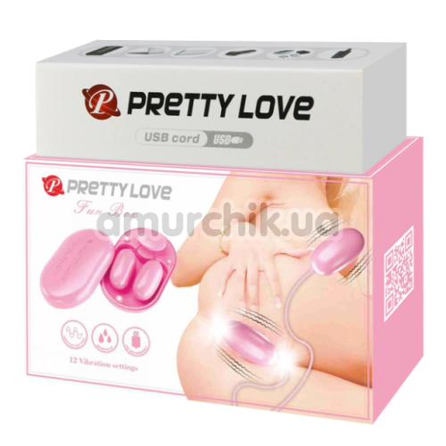 Набір віброяєць Pretty Love Fun Box, рожевий