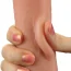 Фаллоимитатор Sliding-Skin Dual Layer Dong 9, телесный - Фото №18