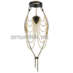 Портупея Guilty Pleasure Pearl Pleasure Collar, чорно-золота - Фото №1