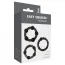 Набор из 3 эрекционных колец Linx Easy Squeeze Cock Ring Set, черный - Фото №3