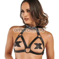 Портупея Bedroom Fantasies Chiara Breast Harness, чорна - Фото №1