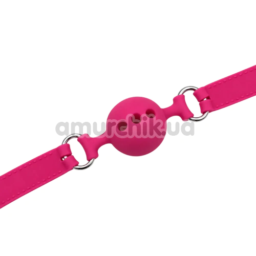 Кляп DS Fetish Silicone Smooth Ball Gag M, рожевий
