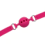 Кляп DS Fetish Silicone Smooth Ball Gag M, рожевий - Фото №4