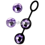 Вагинальные шарики A-Toys Pleasure Balls Set, фиолетовые - Фото №1