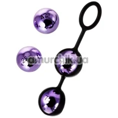 Вагинальные шарики A-Toys Pleasure Balls Set, фиолетовые - Фото №1