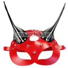 Маска дьявола Art of Sex Lucifer Mask, красно-черная - Фото №1