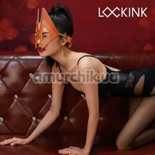 Маска лисички Lockink Vixen Blindfold, коричневая