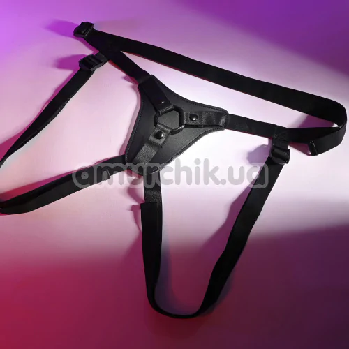 Трусики для страпона Evolved Gender X Pleasure Harness, черные
