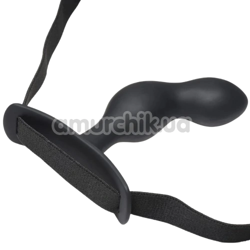 Вибростимулятор простаты с поясом Master Series P-Spot Plugger, черный