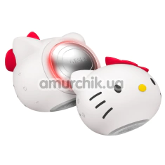 Ультразвуковой массажер-маска для лица Geske Sonic Warm & Cool Mask 8 in 1 - Hello Kitty Head, белый - Фото №1