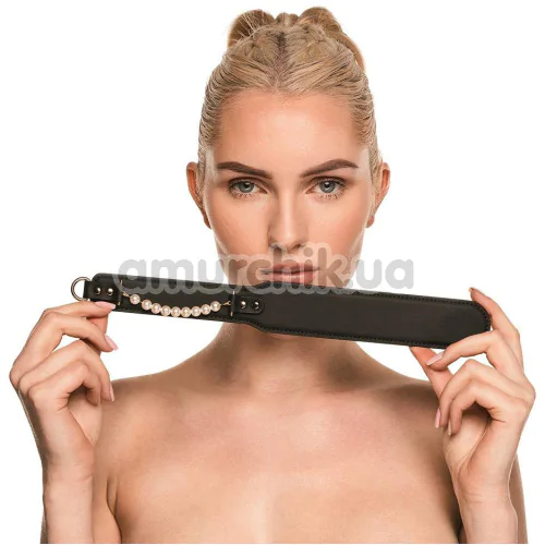 Шлепалка Guilty Pleasure Prestige Pearl Paddle, черно-золотая