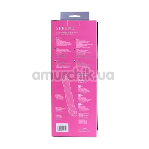 Вибратор Vibe Therapy Serene, розовый