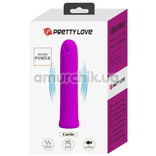 Вібратор Pretty Love Curtis, фіолетовий