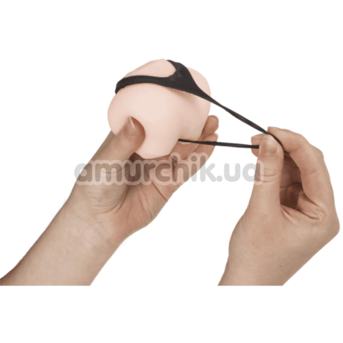 Іграшка-антистрес Сідниці в чорних трусиках Squeeze Cheeky Bum, тілесна