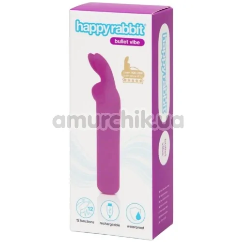Клиторальный вибратор Happy Rabbit Bullet Vibe, фиолетовый
