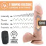 Вібратор з поштовхами Dr. Skin Silicone Dr. Beckham 7 Thumping Dildo, тілесний - Фото №5