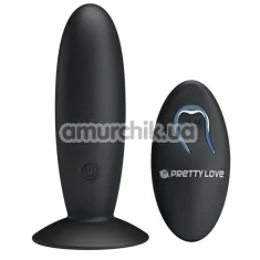 Анальная пробка с вибрацией Pretty Love Remote Control Vibrating Plug, черная - Фото №1
