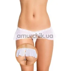 Трусики-стринги G-string белые (модель 2406) - Фото №1