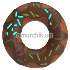 Ерекційне кільце Pretty Love Super Donut, коричневе - Фото №1