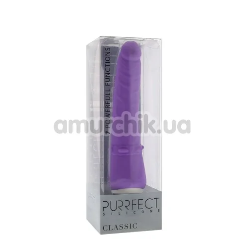 Вибратор Purrfect Silicone Classic, 17.5 см фиолетовый