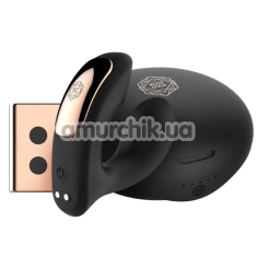 Вібратор для клітора і точки G Rosy Gold Nouveau Remote Control Panty Vibrator, чорний - Фото №1