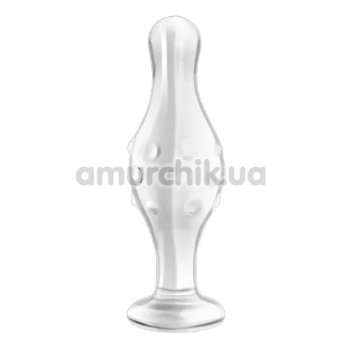 Анальна пробка Lovetoy Glass Romance GS17, прозора - Фото №1