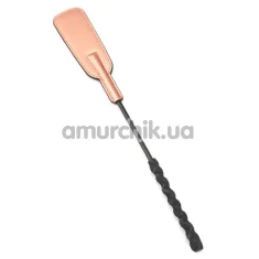 Стек Liebe Seele Rose Gold Memory Short Leather Riding Crop, золото-чорний - Фото №1