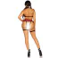 Костюм школьницы Leg Avenue Kink School Girl Harness Teddy & Skirt, красно-черный: боди-портупея + юбка - Фото №9
