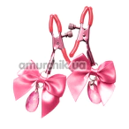 Затискачі для сосків Art of Sex Flirty Bow, рожеві - Фото №1