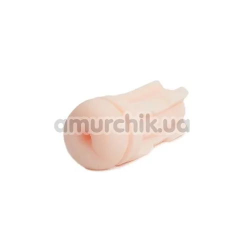 Анус-мастурбатор з вібрацією Vulcan Realistic Ass With Vibration, тілесний