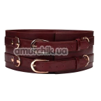 Бондажний пояс Liebe Seele Wine Red Leather Bondage Waist Belt M, бордовий - Фото №1