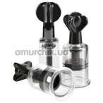 Вакуумні стимулятори для сосків та клітора Fetish Fantasy Series Super Suckers Trio, чорні - Фото №1