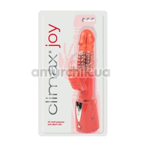 Вібратор Climax Joy, червоний