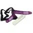 Двойной страпон с вибрацией Vibrating Strap On Duo, фиолетовый - Фото №1